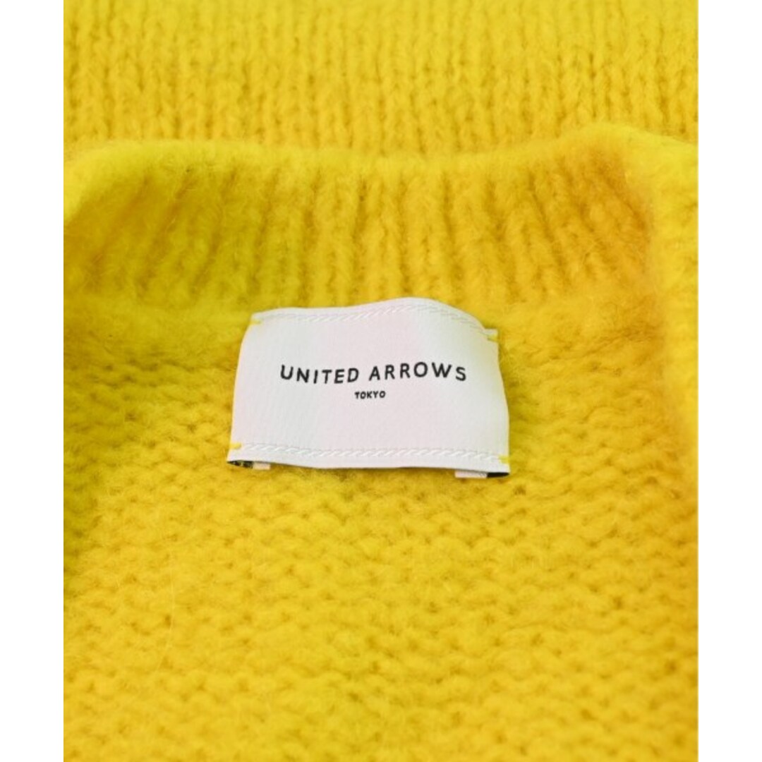 UNITED ARROWS(ユナイテッドアローズ)のUNITED ARROWS ユナイテッドアローズ ニット・セーター F 黄 【古着】【中古】 レディースのトップス(ニット/セーター)の商品写真