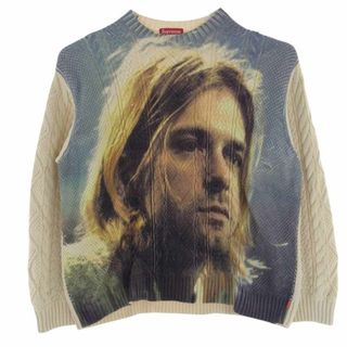 シュプリーム(Supreme)のSupreme シュプリーム ニット 23SS Kurt Cobain Sweater カート コバーン セーター ニット オフホワイト系 マルチカラー系 XL【中古】(ニット/セーター)