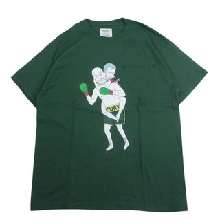 ワコマリア(WACKO MARIA)のWACKO MARIA ワコマリア 世界平和プロジェクト マカチェフ プリント 半袖 Tシャツ グリーン系 L【中古】(シャツ)