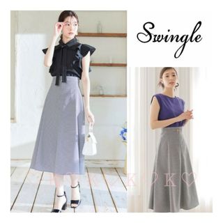 〘新品未使用品〙Swingle＊ビットべルトフレアスカート