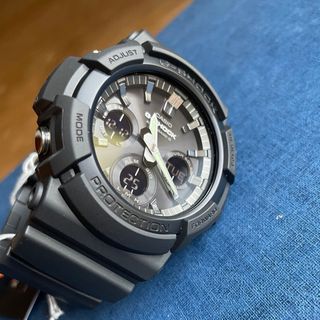 カシオ(CASIO)のカシオ　アナデジ腕時計　G-SHOCK  新品未使用　タフソーラー対応　ブラック(腕時計(アナログ))