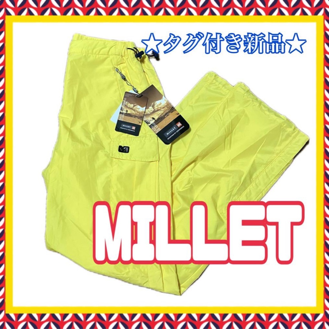 MILLET(ミレー)の★新品★ MILLET ミレー アウトドアパンツ トレッキングズボン イエロー スポーツ/アウトドアのアウトドア(登山用品)の商品写真