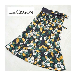 ロイスクレヨン(Lois CRAYON)の〘新品未使用品〙Lois CRAYON＊フラワーラップロングスカート(ロングスカート)