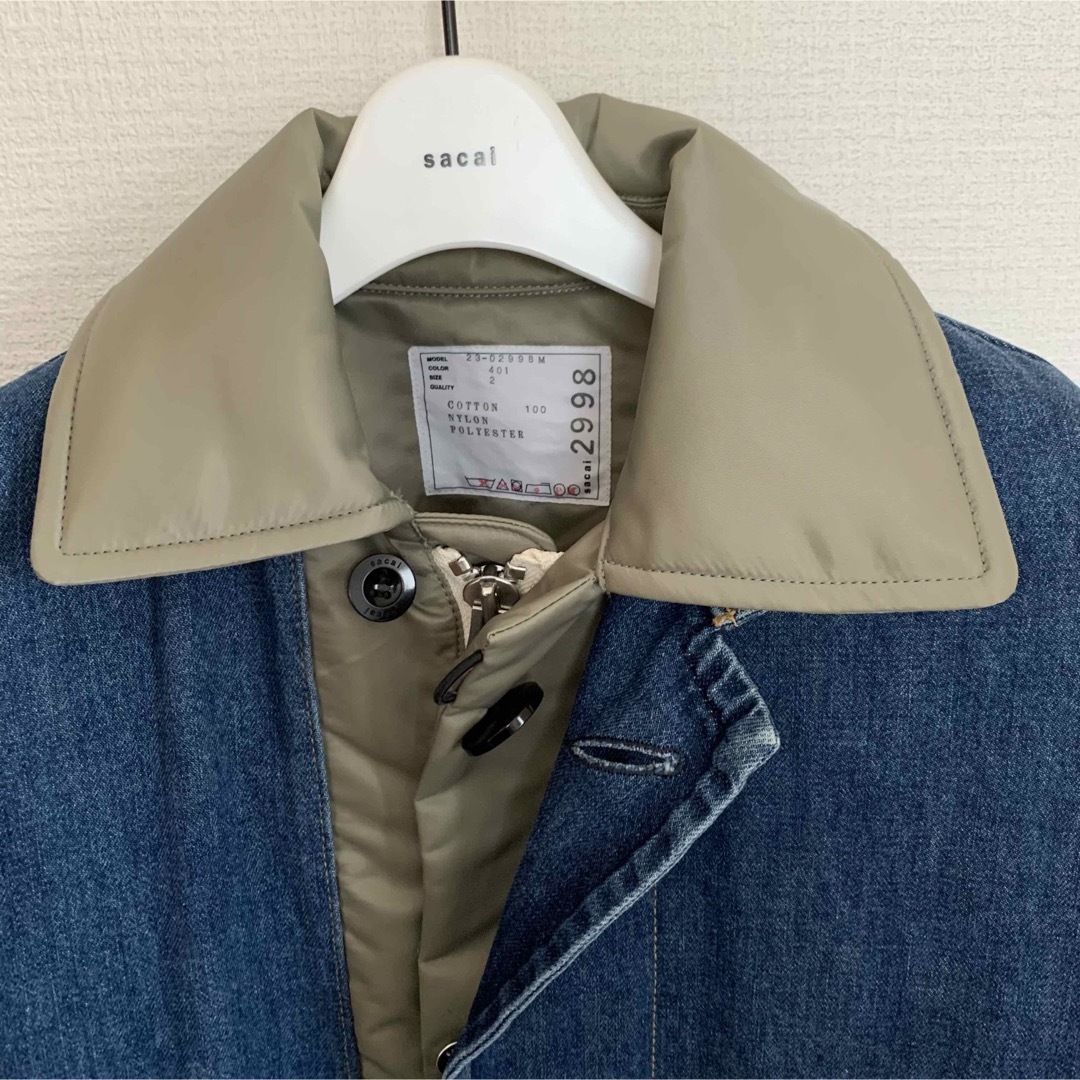 sacai(サカイ)のsacai  デニム  コート  MA-1  CARHARTT メンズのジャケット/アウター(Gジャン/デニムジャケット)の商品写真