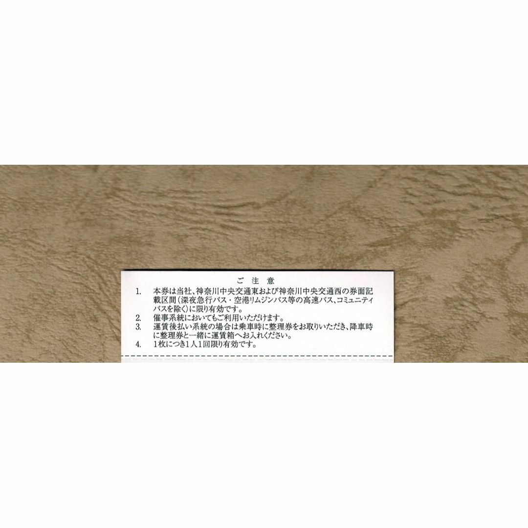 神奈川中央交通 株主優待乗車券 10枚 チケットの乗車券/交通券(鉄道乗車券)の商品写真