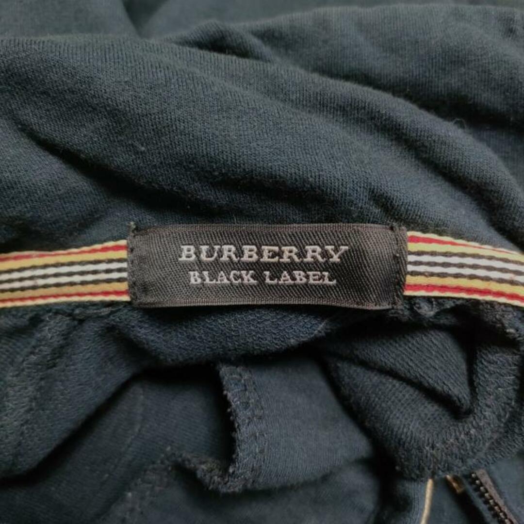 BURBERRY BLACK LABEL(バーバリーブラックレーベル)のBurberry Black Label(バーバリーブラックレーベル) ブルゾン サイズ2 M メンズ 黒×白 春・秋物/ジップアップ メンズのジャケット/アウター(ブルゾン)の商品写真