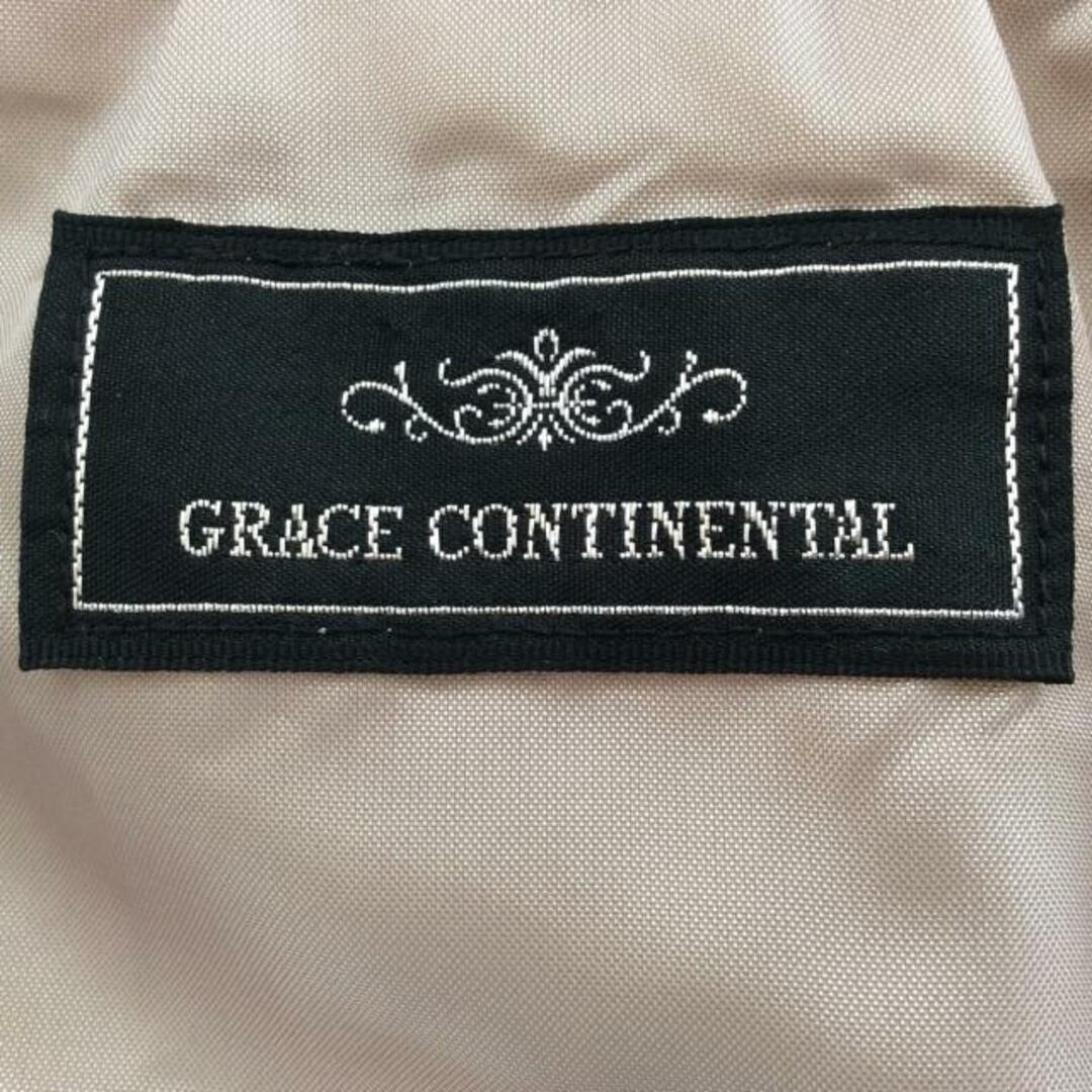 GRACE CONTINENTAL(グレースコンチネンタル)のGRACE CONTINENTAL(グレースコンチネンタル) ワンピース サイズ34 S レディース - 黒×ベージュ×クリア クルーネック/ノースリーブ/ひざ丈/ビジュー レディースのワンピース(その他)の商品写真