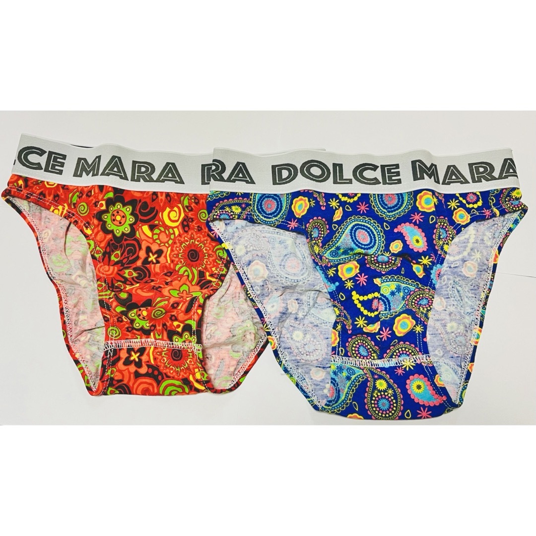 DOLCEMARA ビキニブリーフ Mサイズ　ブルー/オレンジ2点 メンズのアンダーウェア(その他)の商品写真