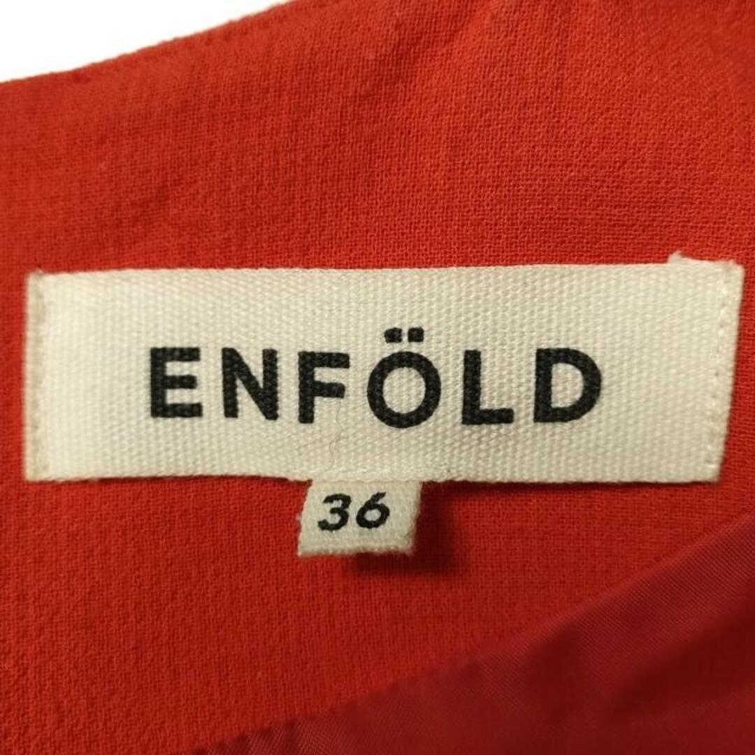 ENFOLD(エンフォルド)のENFOLD(エンフォルド) ワンピース サイズ36 S レディース - レッド クルーネック/長袖/ひざ丈 レディースのワンピース(その他)の商品写真