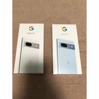 グーグルピクセル(Google Pixel)のGoogle pixel7a 128gb  snow sea白水色 未使用 2台(スマートフォン本体)