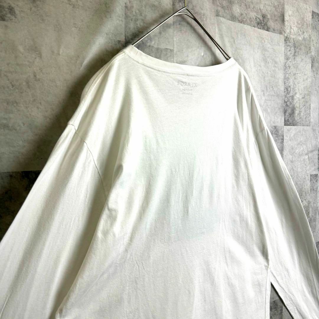 XLARGE(エクストララージ)の美品 ビッグサイズ エクストララージ ロンT ビッグセンターロゴ ホワイト XL メンズのトップス(Tシャツ/カットソー(七分/長袖))の商品写真