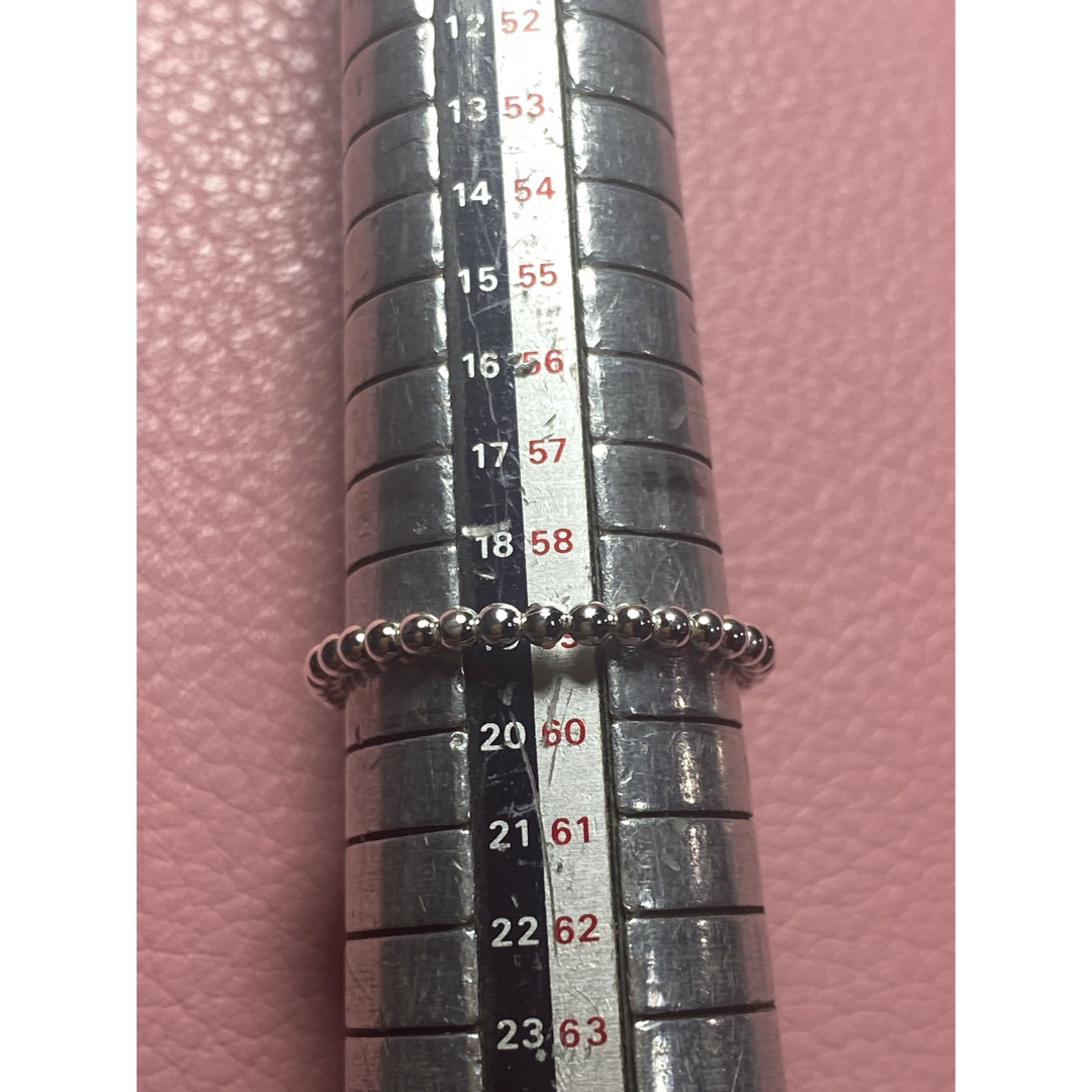 スターリングシルバー Silver925リング　シンプル重ね銀 ボール19号なシ メンズのアクセサリー(リング(指輪))の商品写真