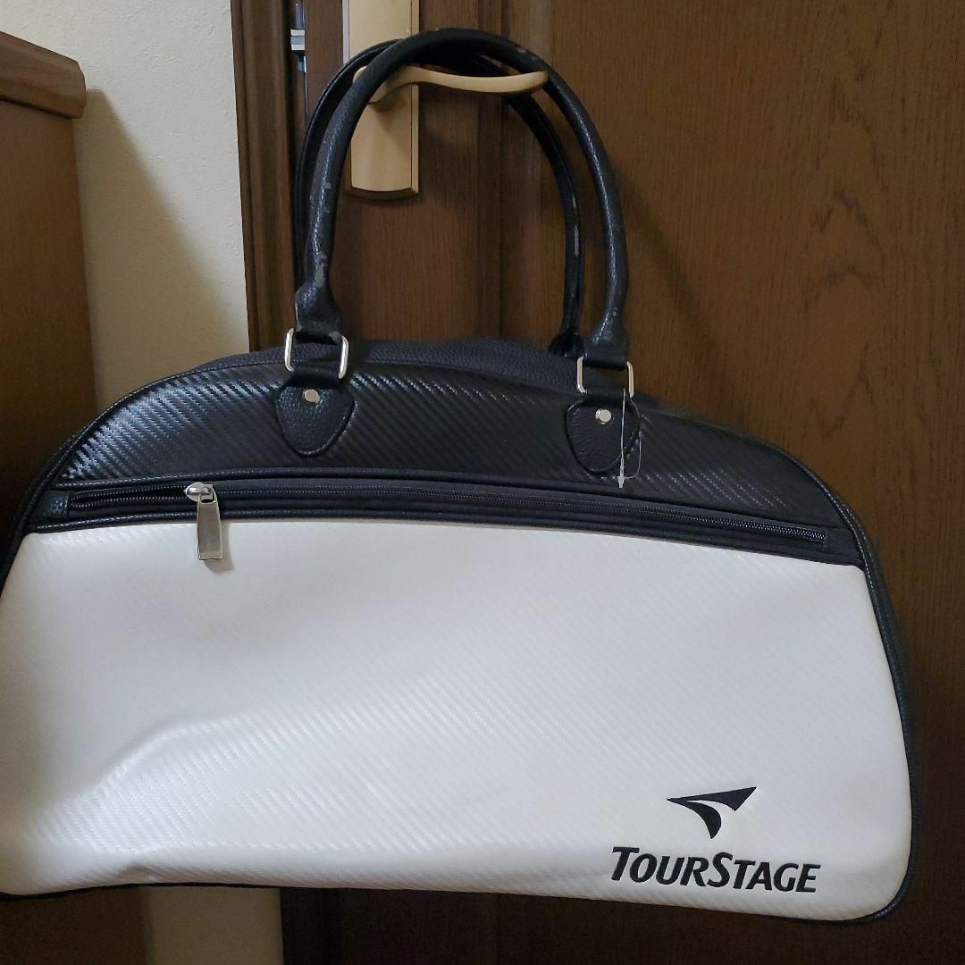 TOURSTAGE(ツアーステージ)の使用は1度のみ！ ツアーステージ ゴルフ ボストン バッグ 中古 メンズ スポーツ/アウトドアのゴルフ(バッグ)の商品写真