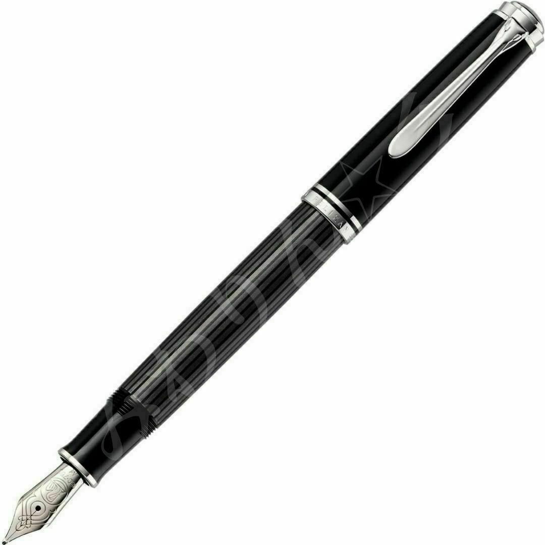 Pelikan(ペリカン)の⭐未使用⭐ ペリカン 万年筆 M中字 ブラックストライプ スーベレーン M805 インテリア/住まい/日用品の文房具(ペン/マーカー)の商品写真