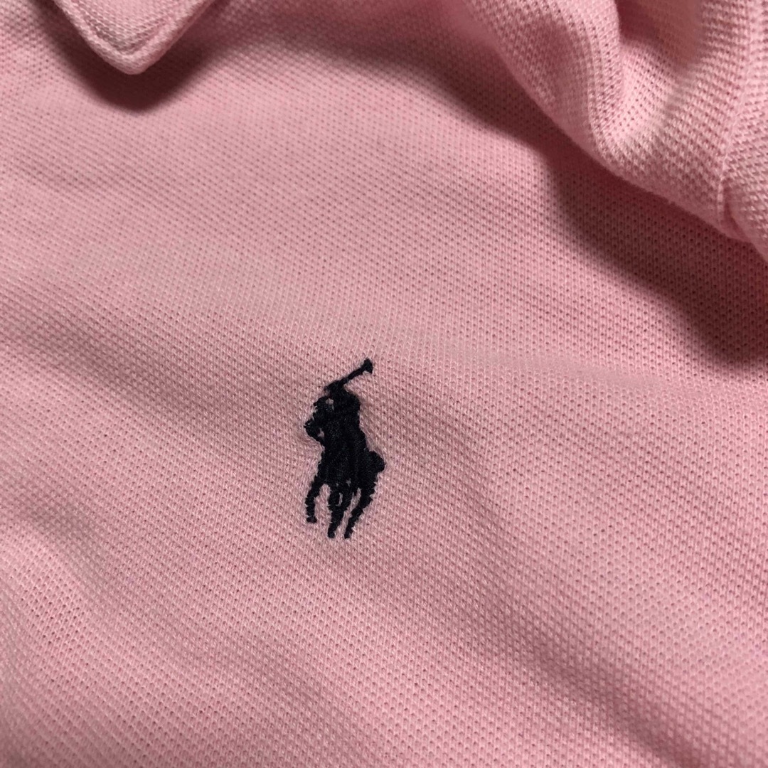 Ralph Lauren(ラルフローレン)の【訳あり】 ラルフローレン　ポロシャツ　120 ピンク　長袖 キッズ/ベビー/マタニティのキッズ服女の子用(90cm~)(Tシャツ/カットソー)の商品写真