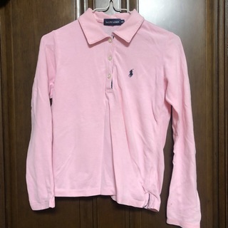 ラルフローレン(Ralph Lauren)の【訳あり】 ラルフローレン　ポロシャツ　120 ピンク　長袖(Tシャツ/カットソー)