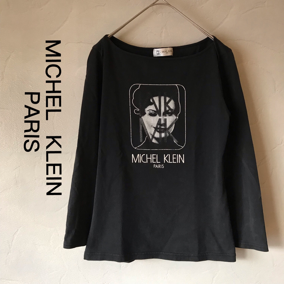 MICHEL KLEIN(ミッシェルクラン)のミッシェルクラン  長袖プリントロンTシャツ メンズのトップス(Tシャツ/カットソー(七分/長袖))の商品写真