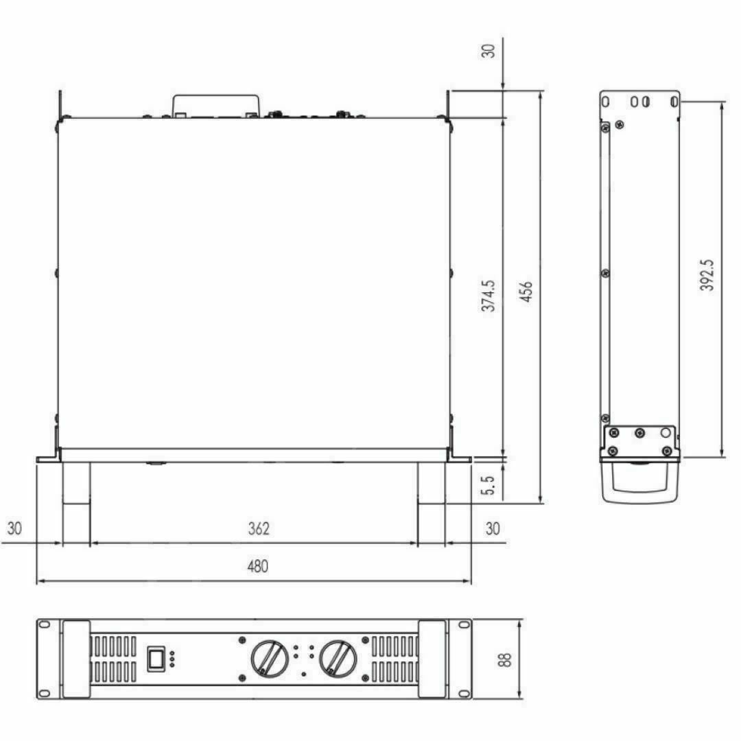 ヤマハ(ヤマハ)の⭐展示在庫品⭐ YAMAHA ヤマハ パワーアンプリファイアー P3500S スマホ/家電/カメラのオーディオ機器(アンプ)の商品写真