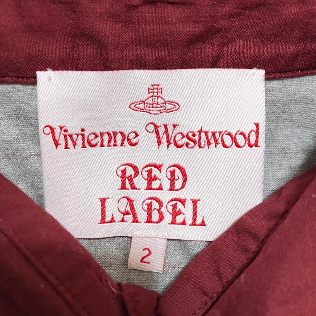 Vivienne Westwood(ヴィヴィアンウエストウッド)の美品 ヴィヴィアンウエストウッド 半袖ワンピ―ス 膝丈 オーブ グレー 2 レディースのワンピース(ロングワンピース/マキシワンピース)の商品写真