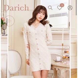 ダーリッチ(Darich)のグリッターニットミニワンピース(ミニワンピース)