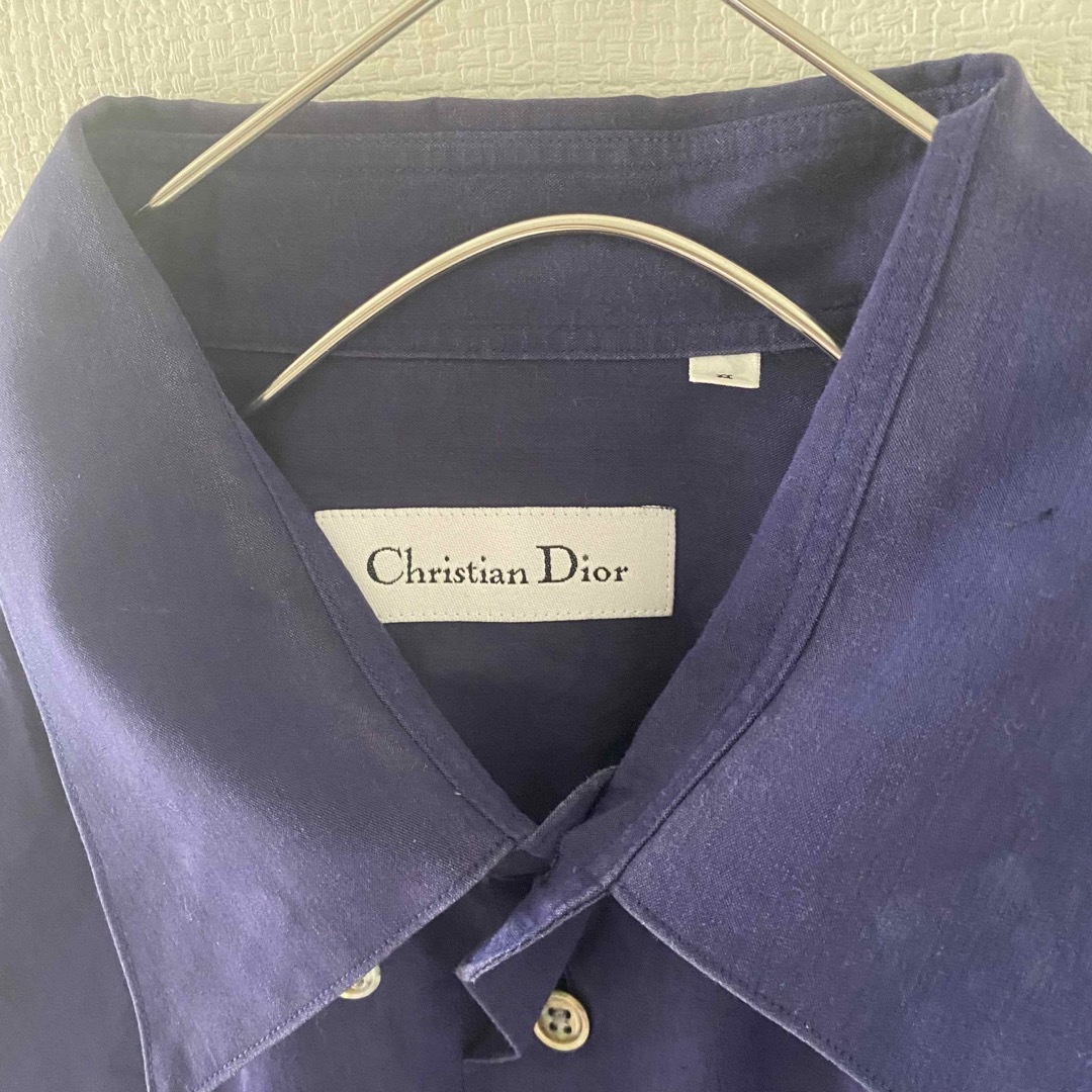 Christian Dior(クリスチャンディオール)のレアChristiandiorクリスチャンディオール長袖シャツパープル紫メンズL メンズのトップス(シャツ)の商品写真