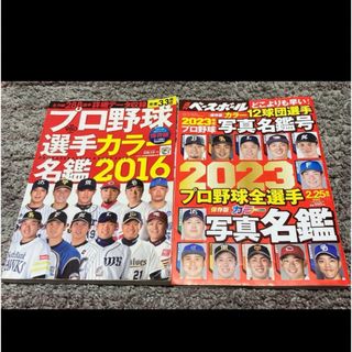 プロ野球選手カラー写真名鑑☆2冊セット(趣味/スポーツ)