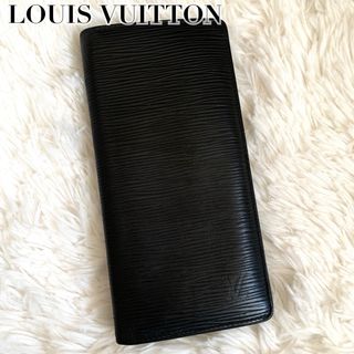 ルイヴィトン(LOUIS VUITTON)の美品✨ルイヴィトン エピ 新型 ポルトフォイユブラザ 長財布 カウレザー 黒(長財布)