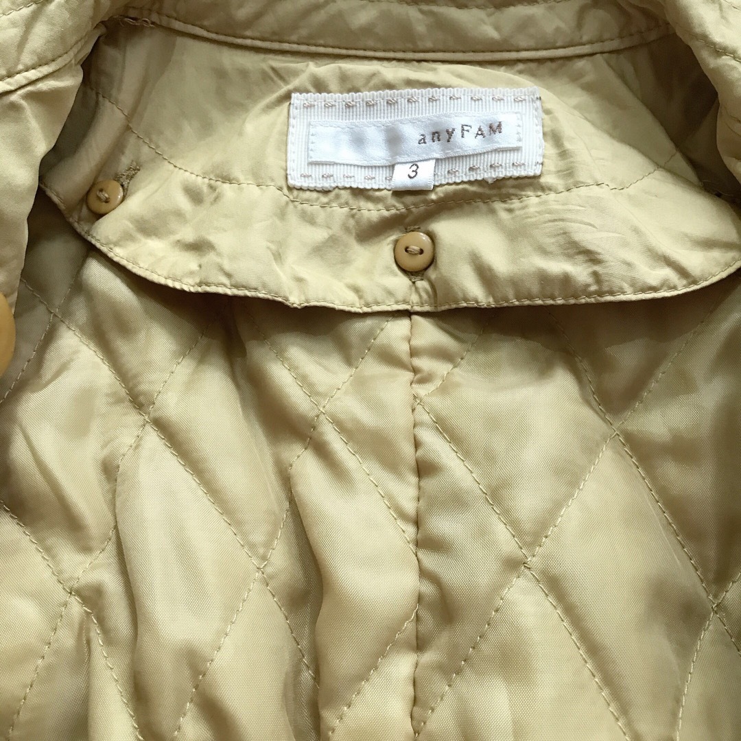 anyFAM(エニィファム)のエニファム　anyFAM イエロー  黄色　ライナー付　トレンチコート 軽量 レディースのジャケット/アウター(トレンチコート)の商品写真
