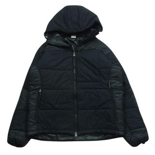 エヌハリウッド(N.HOOLYWOOD)のN.HOOLYWOOD エヌハリウッド 972-BL03 pieces EXCHANGE SERVICE INSULATION WEAR JACKET エクスチェンジサービス インサレーション 中綿 生地切替 フーデッド ジャケット ブラック系 38【中古】(ダウンジャケット)