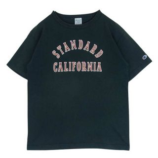 スタンダードカリフォルニア(STANDARD CALIFORNIA)のSTANDARD CALIFORNIA スタンダードカリフォルニア CHAMPION チャンピオン T1011 ロゴ 半袖 Tシャツ コットン アメリカ製 ネイビー系 M【中古】(Tシャツ/カットソー(半袖/袖なし))