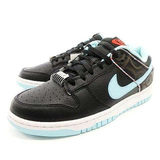 ナイキ(NIKE)のナイキ Dunk Low Barber Shop スニーカー 黒 青 27.5(スニーカー)