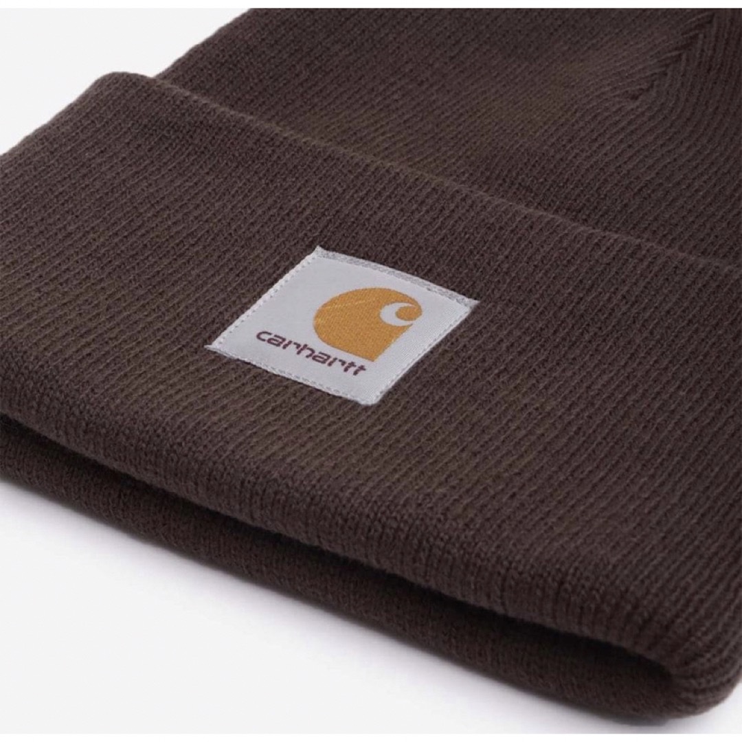 セール！　carhartt ニット帽　ニットキャップ　ブラウン メンズの帽子(ニット帽/ビーニー)の商品写真