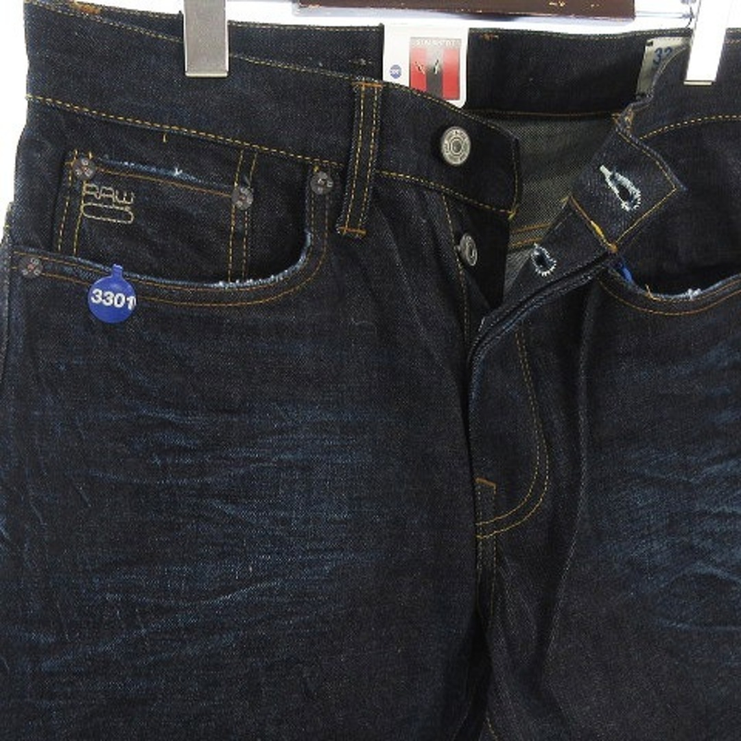 G-STAR RAW(ジースター)の未使用品 ジースターロウ 3301 デニムパンツ ストレート インディゴ W32 メンズのパンツ(デニム/ジーンズ)の商品写真