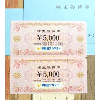 早稲田アカデミー 株主優待券 10000万円分(その他)