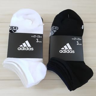 アディダス(adidas)のadidas アディダス 靴下 ソックス 6足セット 21 ～ 23cm(靴下/タイツ)