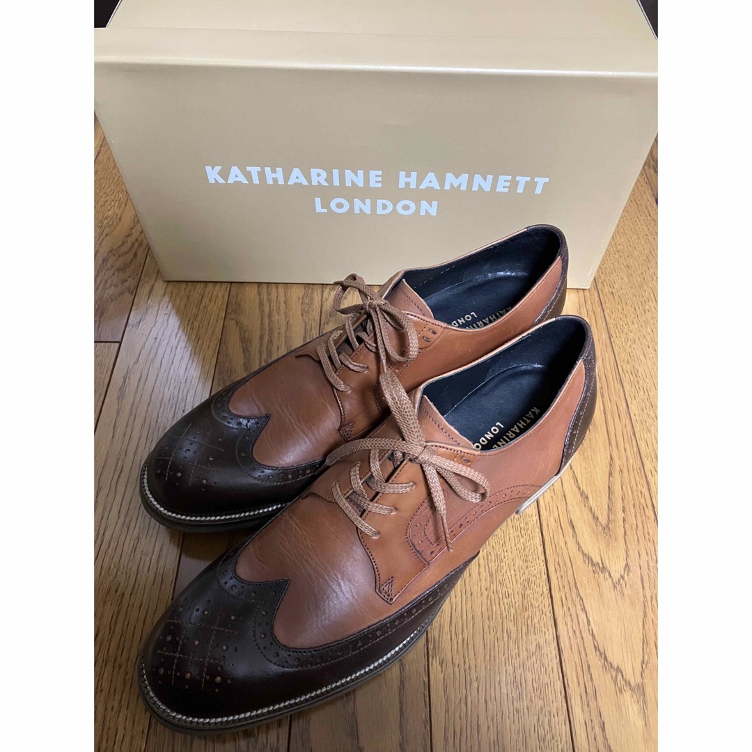 KATHARINE HAMNETT(キャサリンハムネット)のKATHARINE HAMNETT ウイングチップレザーシューズ メンズの靴/シューズ(ドレス/ビジネス)の商品写真