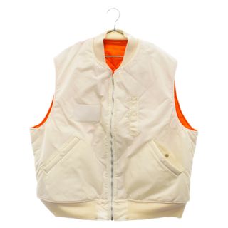 UNUSED - UNUSED アンユーズド 20AW×buzz rickson's Nylon Vest US1814 バズリクソン ナイロンベスト ノースリーブジャケット ホワイト