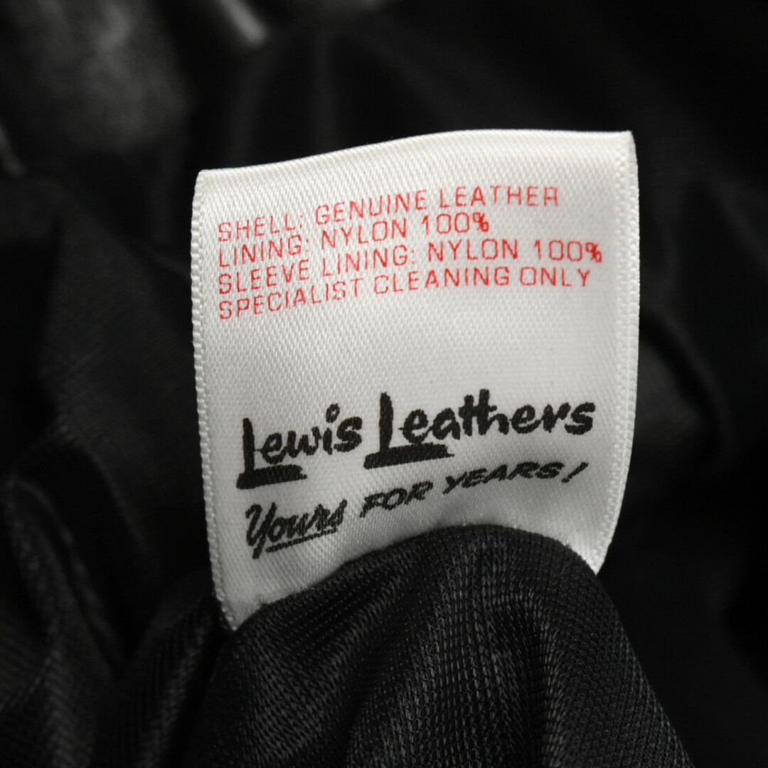 Lewis Leathers(ルイスレザー)のLewis Leathers ルイスレザー 441T CYCLONE TIGHT FIT サイクロン タイトフィット ダブルライダース ジャケット ホースハイドレザー ブラック メンズのジャケット/アウター(ライダースジャケット)の商品写真