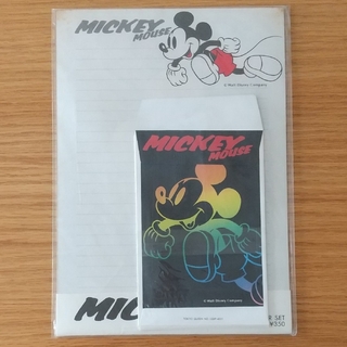 ミッキーマウス - 未使用★レトロ★ミッキーマウス レターセット