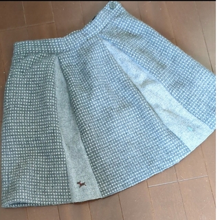 ファミリア(familiar)のリトルパークスタジオ　ファミリア　毛混　日本製　　女児スカート　130(スカート)