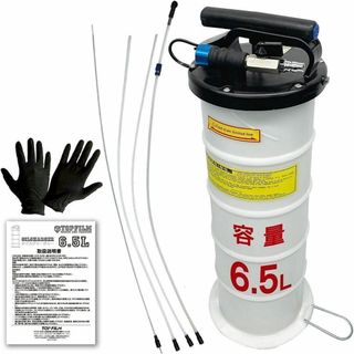 オイルチェンジャー 6.5L エアー式 オイル交換 電気不要 ポータブル(メンテナンス用品)