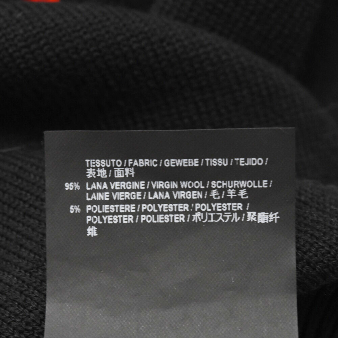 Balenciaga(バレンシアガ)のBALENCIAGA バレンシアガ 18SS SINNERS ロゴウールニットセーター トレーナー 長袖セーター 485692 T1398 ブラック メンズのトップス(ニット/セーター)の商品写真