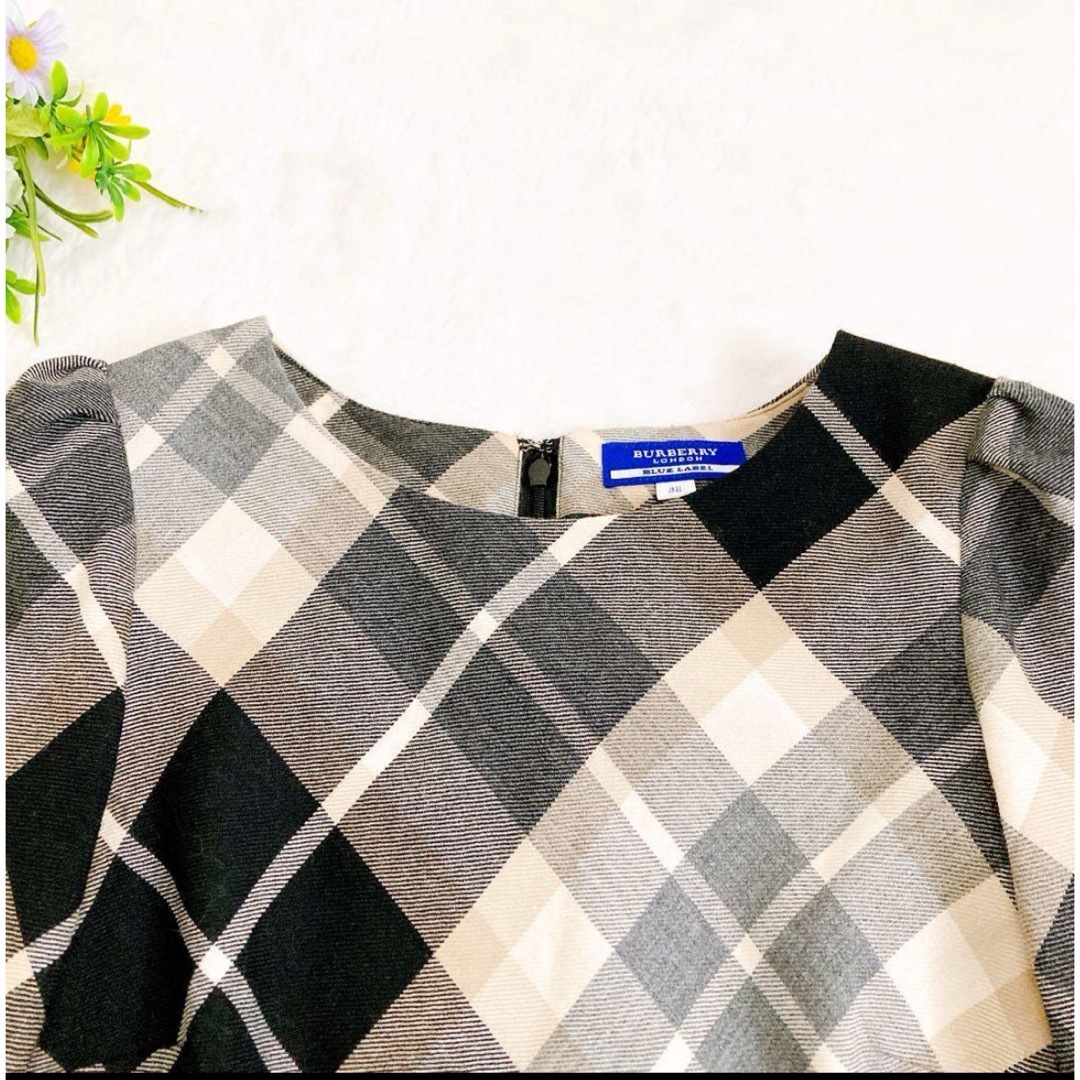 BURBERRY BLUE LABEL(バーバリーブルーレーベル)の［美品］バーバリーブルーレーベル　膝丈ワンピース レディースのワンピース(ひざ丈ワンピース)の商品写真