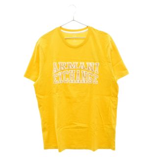 AX ARMANI EXCHANGE アルマーニ エクスチェンジ ロゴワッペン クルーネック半袖Tシャツ 6GZTAZ イエロー(Tシャツ/カットソー(半袖/袖なし))