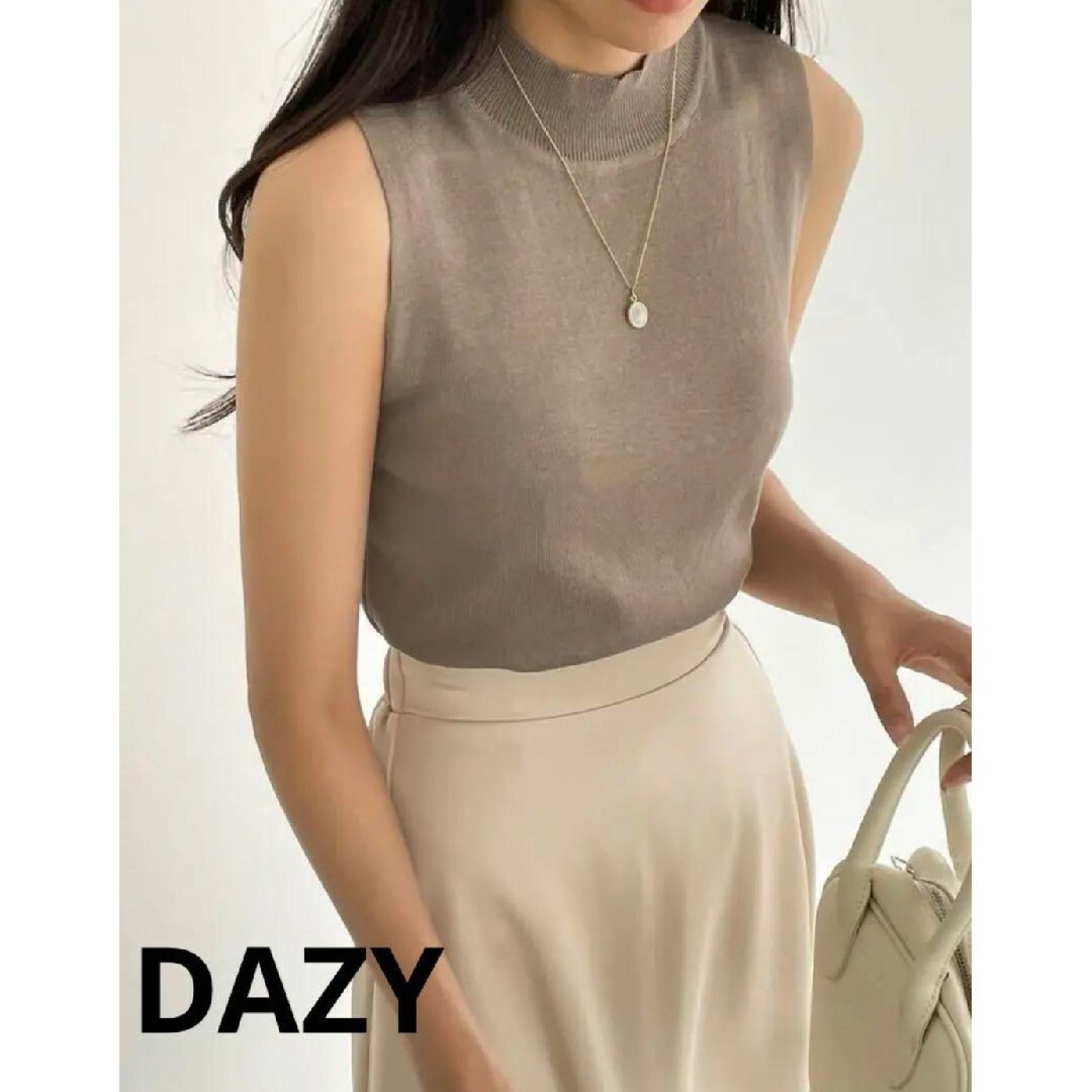 Daisy(デイジー)のノースリーブリブニット レディースのトップス(カットソー(半袖/袖なし))の商品写真