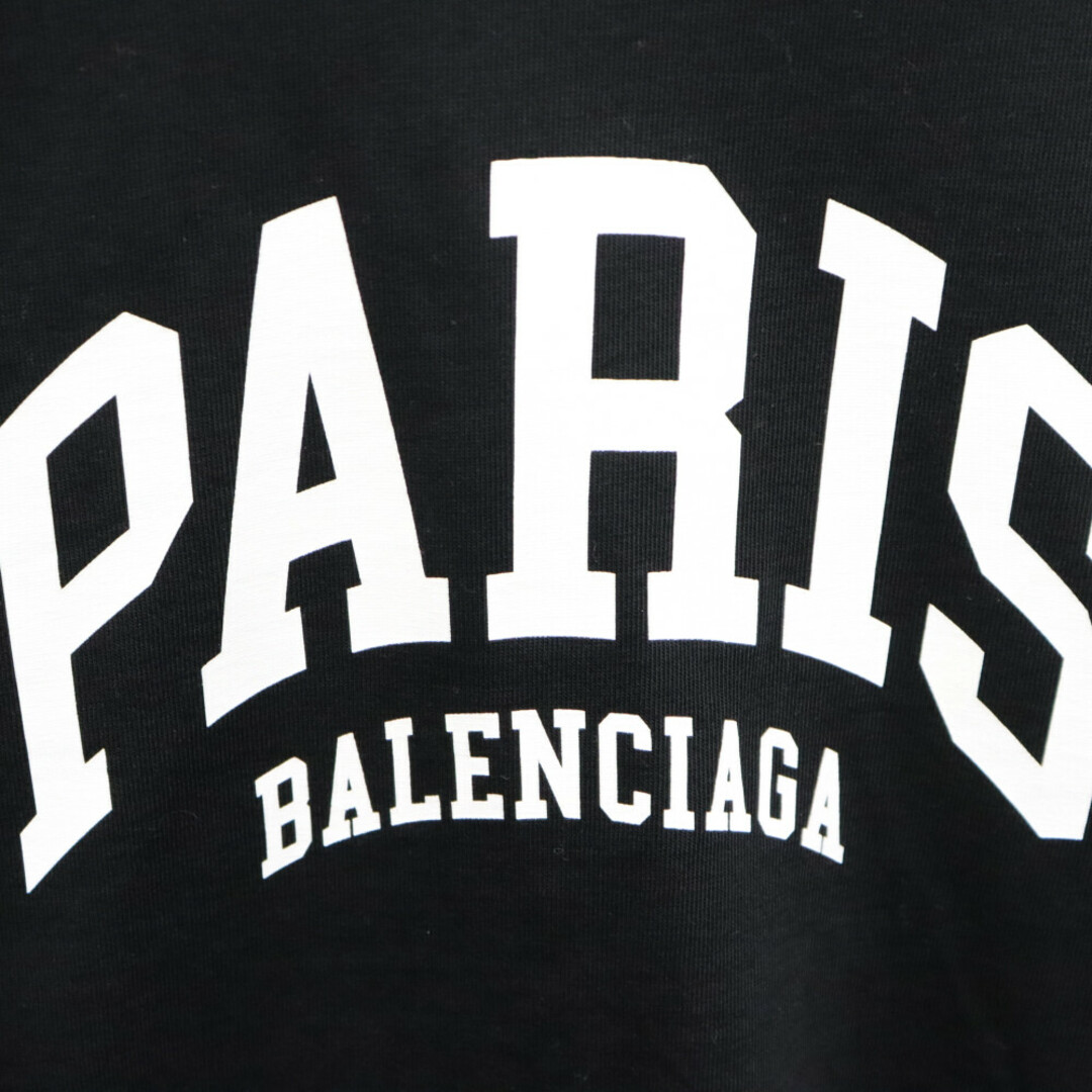 Balenciaga(バレンシアガ)のBALENCIAGA バレンシアガ 22SS PARISプリントオーバーサイズ長袖カットソー ブラック パリス ロンT 681046 TLVL7 メンズのトップス(Tシャツ/カットソー(七分/長袖))の商品写真