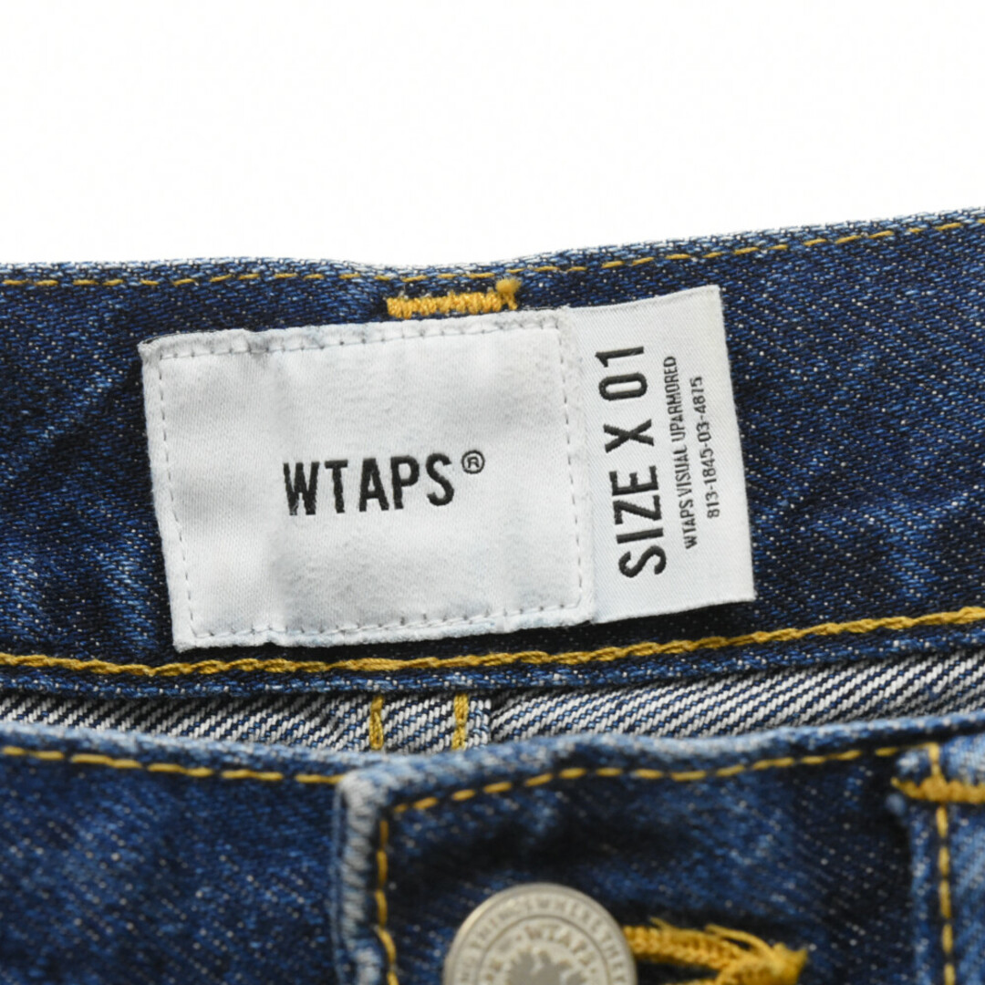 W)taps(ダブルタップス)のWTAPS ダブルタップス 22AW BLUES BAGGY TROUSERS DENIM INDIGO バギートラウザーズ デニムパンツ インディゴ 222WVDT-PTM04 メンズのパンツ(デニム/ジーンズ)の商品写真