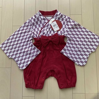 袴ロンパース　80 新品未使用(和服/着物)