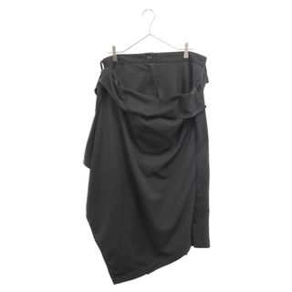 ヨウジヤマモト(Yohji Yamamoto)のYohji Yamamoto ヨウジヤマモト 24AW POLYESTER TWILL 2WAY SKIRT ツイル スカート FU-S50-901 ブラック レディース(ロングスカート)