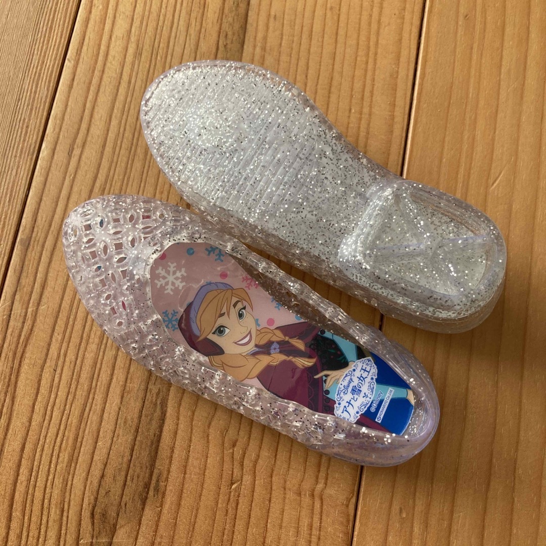 アナと雪の女王　アナ　エルサ　ガラスの靴　14cm キッズ/ベビー/マタニティのベビー靴/シューズ(~14cm)(サンダル)の商品写真